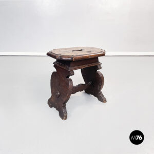 Sgabello in legno, 1600 ca.