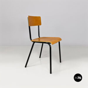 Sedia in legno e metallo, 1960 ca.