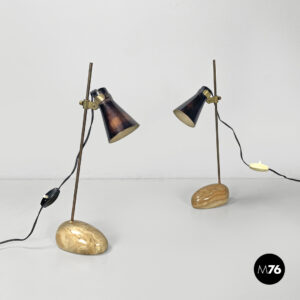 Lampade da tavolo LTA1 Sasso di Luigi Caccia Dominioni per Azucena, 1950 ca.