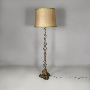 Lampada da terra in legno, 1940 ca.