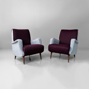 Poltrone mod. 802 di Carlo De Carli per Cassina, 1950 ca.