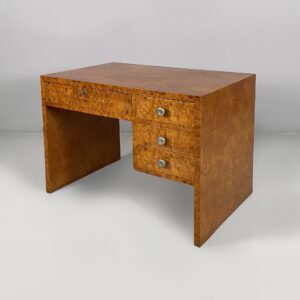 Scrivania in legno e acciaio, 1930 ca.