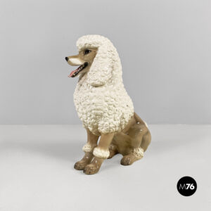 Scultura di cane barboncino di Ronzan, 1970 ca.
