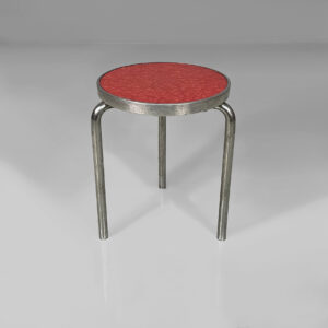 Sgabello in metallo e laminato, 1960 ca.