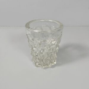 Vaso in vetro lavorato, 1950 ca.