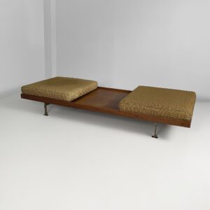 Daybed in legno doppio cuscino, 1930 ca.